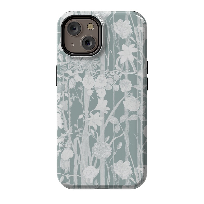 iPhone 14 StrongFit Pastel botanical floral vines by Oana 