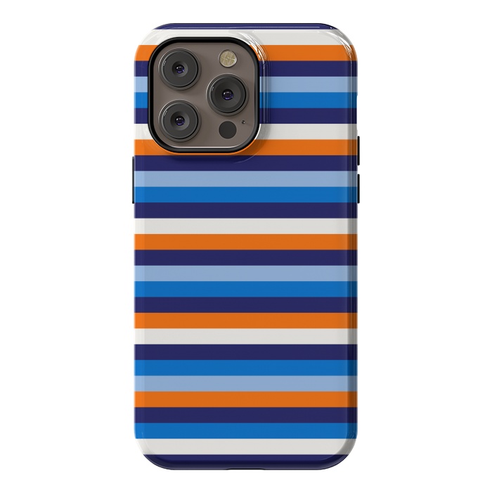 iPhone 14 Pro max StrongFit Repeating Blue by TMSarts