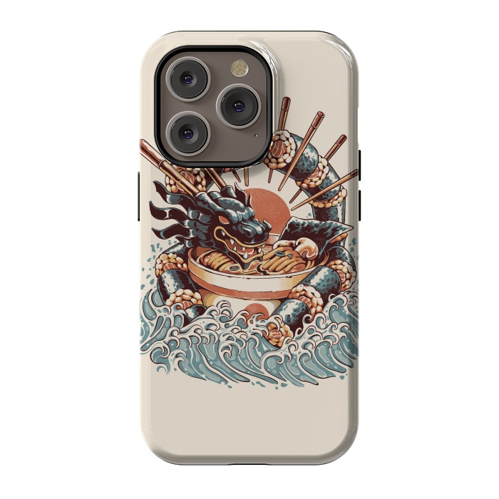 iPhone 14 Pro StrongFit Dragon Sushi Ramen by Ilustrata