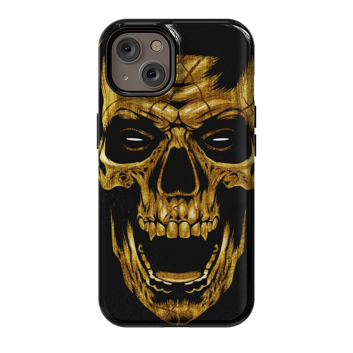 iPhone 14 StrongFit Golden Skull by Alberto