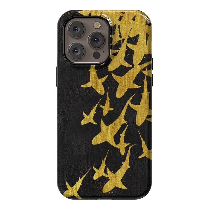 iPhone 14 Pro max StrongFit Golden Sharks by Alberto