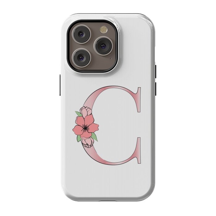 iPhone 14 Pro StrongFit Monogram Letter C by Martina