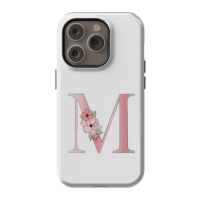 iPhone 14 Pro StrongFit Monogram Letter M by Martina