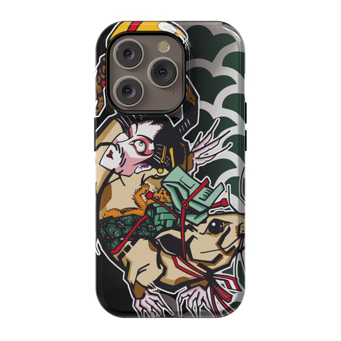 iPhone 14 Pro StrongFit Japanese Rat by Milo "Mr Lucky" Marcer