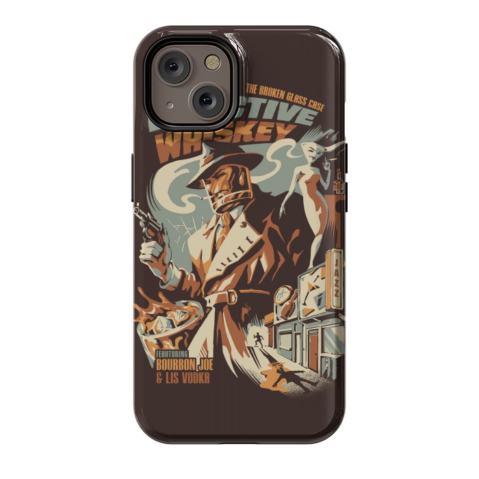iPhone 14 StrongFit Detective Whiskey by Ilustrata