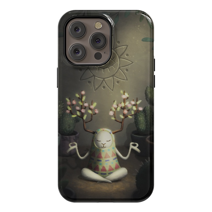 iPhone 14 Pro max StrongFit Cactus garden by Laura Nagel