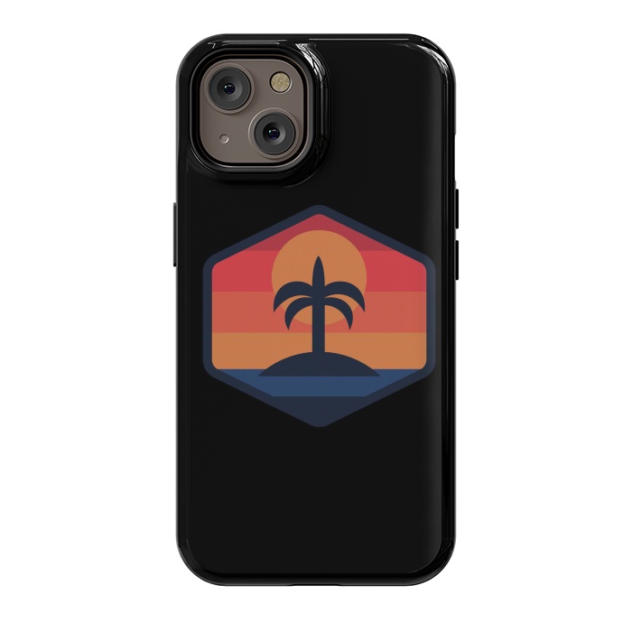 iPhone 14 StrongFit Sunset Beach Island by Afif Quilimo