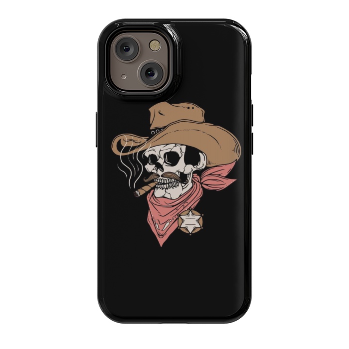 iPhone 14 StrongFit Skull Sheriff by Afif Quilimo