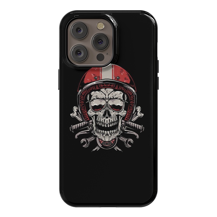 iPhone 14 Pro max StrongFit Skull Biker 4 by Afif Quilimo