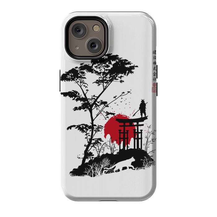 iPhone 14 StrongFit Japanese minimalist landscape by Alberto