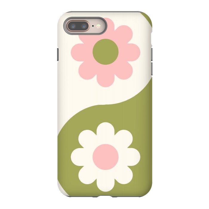 iPhone 7 plus StrongFit Yin Yang Flowers by ArtPrInk