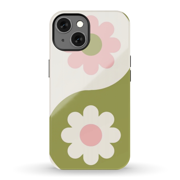 iPhone 13 StrongFit Yin Yang Flowers by ArtPrInk