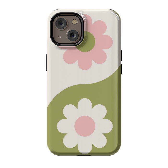 iPhone 14 StrongFit Yin Yang Flowers by ArtPrInk