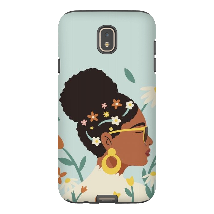 Galaxy J7 StrongFit Spring Afro Girl by ArtPrInk