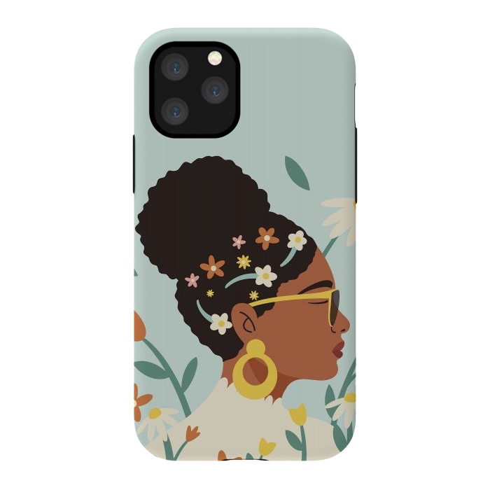 iPhone 11 Pro StrongFit Spring Afro Girl by ArtPrInk