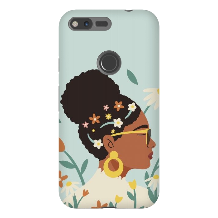 Pixel XL StrongFit Spring Afro Girl by ArtPrInk