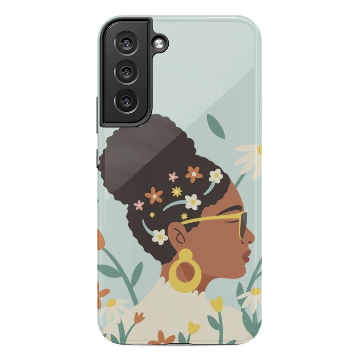 Galaxy S22 plus StrongFit Spring Afro Girl by ArtPrInk