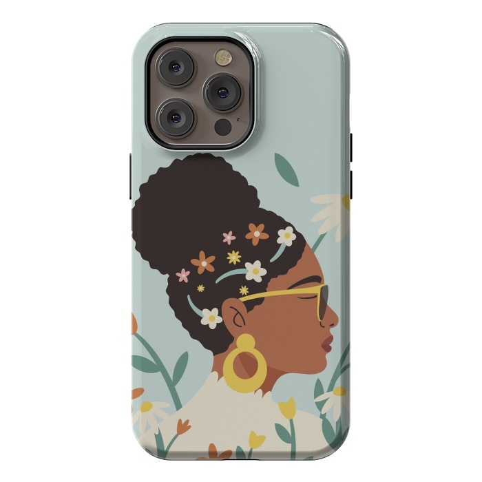 iPhone 14 Pro max StrongFit Spring Afro Girl by ArtPrInk