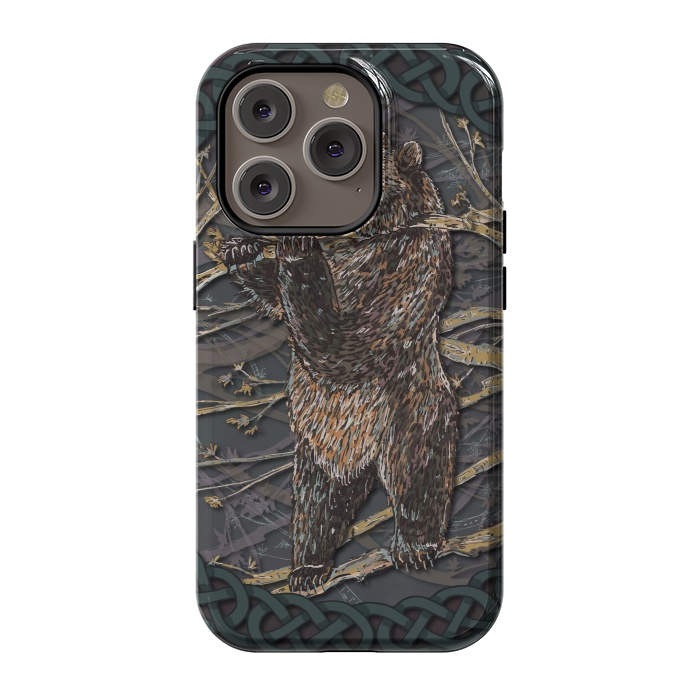 iPhone 14 Pro StrongFit Bear by Lotti Brown