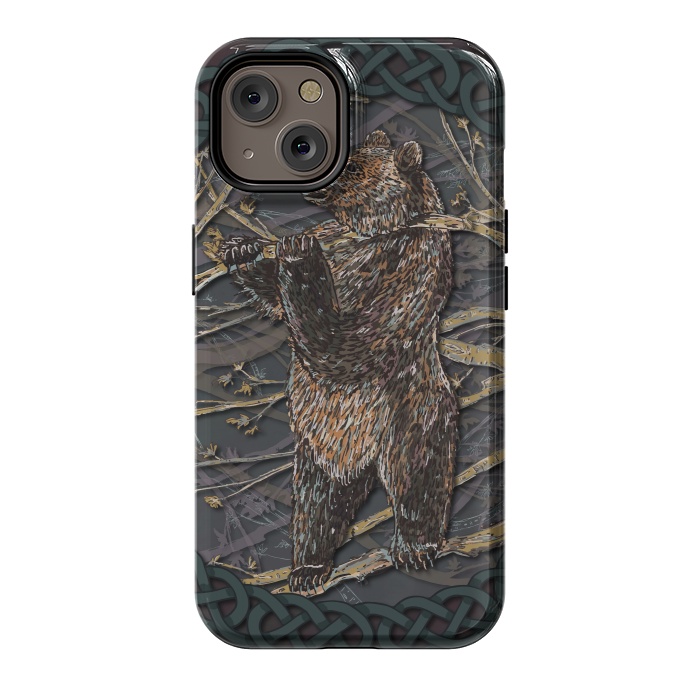 iPhone 14 StrongFit Bear by Lotti Brown