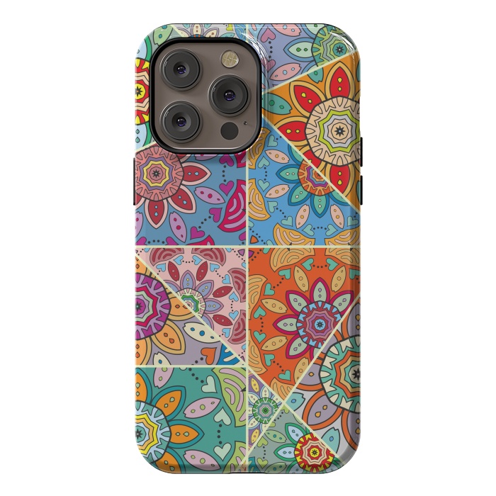 iPhone 14 Pro max StrongFit Decorative Elements with Mandalas Designs by ArtsCase