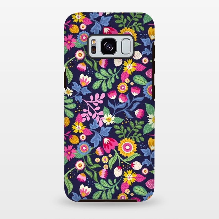 Galaxy S8 plus StrongFit Bright Flowers Colors by ArtsCase