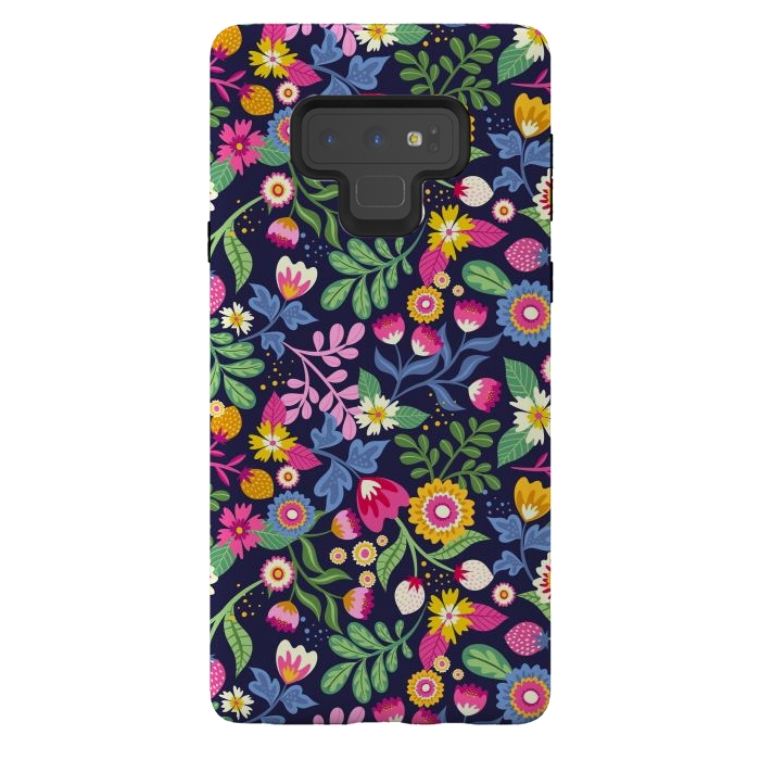 Galaxy Note 9 StrongFit Bright Flowers Colors by ArtsCase