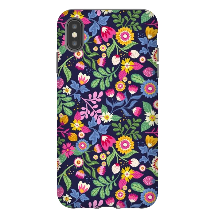 iPhone Xs Max StrongFit Bright Flowers Colors by ArtsCase