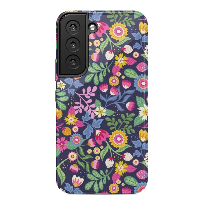 Galaxy S22 StrongFit Bright Flowers Colors by ArtsCase