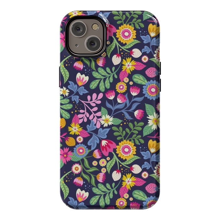 iPhone 14 Plus StrongFit Bright Flowers Colors by ArtsCase