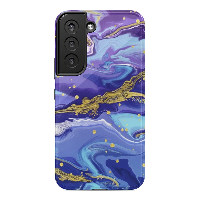 Galaxy S22 StrongFit Colorful Marble by ArtsCase