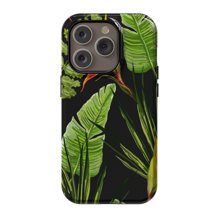 iPhone 14 Pro StrongFit Beautiful Vectorial Summer Floral Landscape by ArtsCase