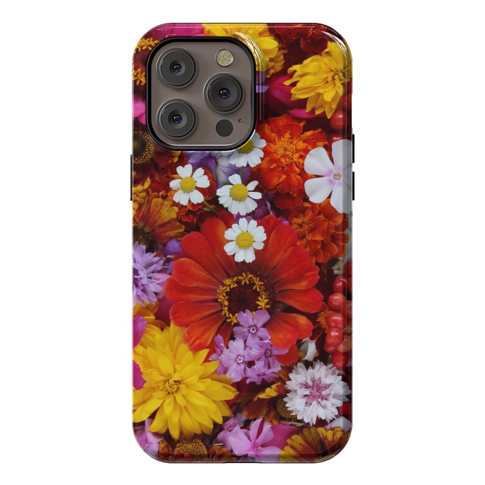 iPhone 14 Pro max StrongFit Flowers in Different Shapes and Colors V  by ArtsCase