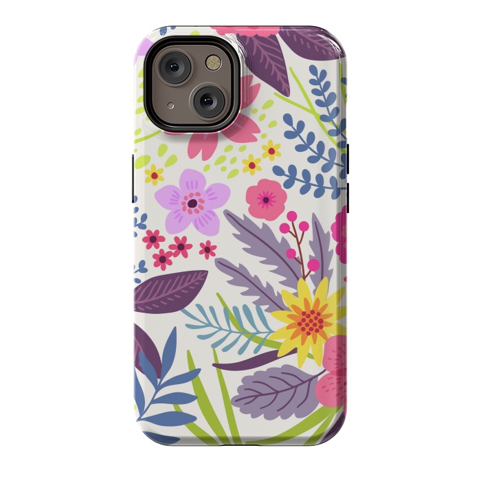 iPhone 14 StrongFit Flowers with Purple Tones by ArtsCase