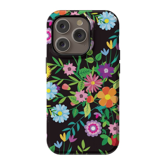iPhone 14 Pro StrongFit Pattern Doodle Spring by ArtsCase