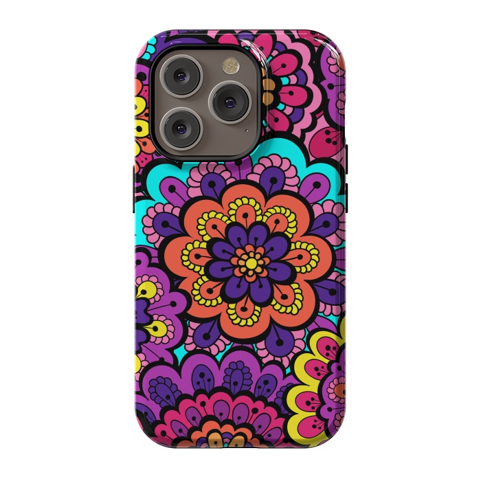 iPhone 14 Pro StrongFit Patterns Doodle Spring XII by ArtsCase