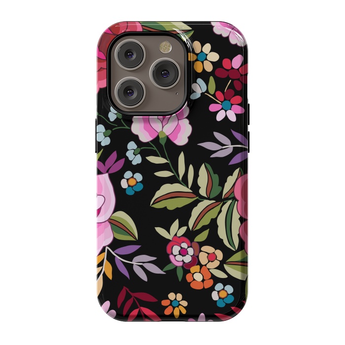 iPhone 14 Pro StrongFit Sweet Pink Flowers by ArtsCase