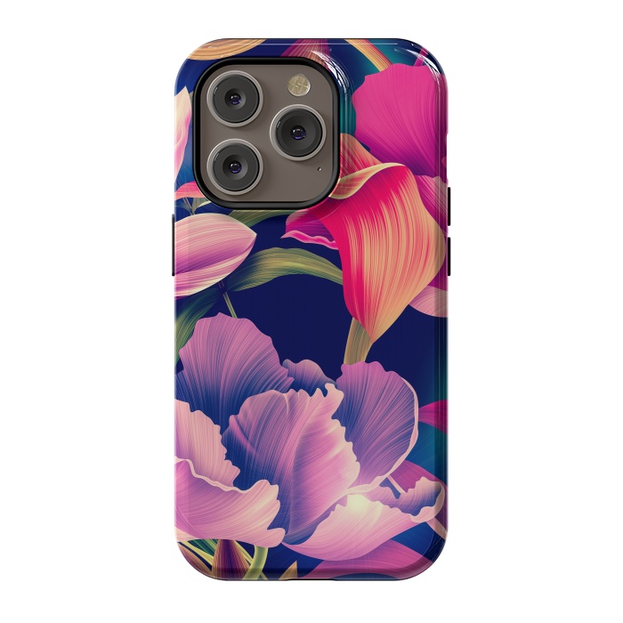 iPhone 14 Pro StrongFit Tropical Flowers XVII by ArtsCase