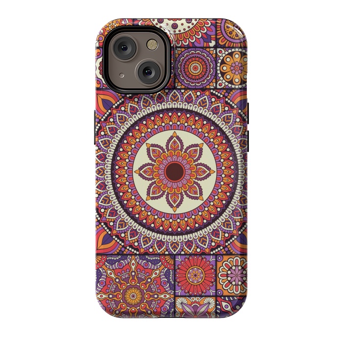 iPhone 14 StrongFit Mandala Pattern Design with Period Decorative Elements by ArtsCase