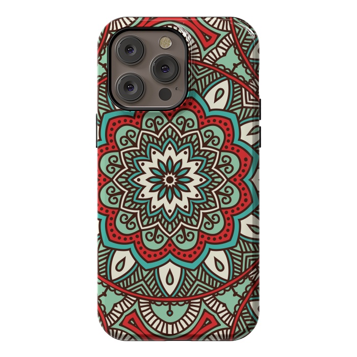 iPhone 14 Pro max StrongFit Vintage Decorative Elements  with Mandalas by ArtsCase