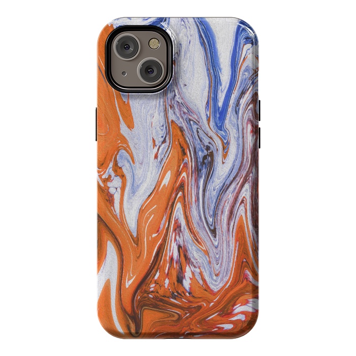 iPhone 14 Plus StrongFit Abstract Marble-III by Creativeaxle