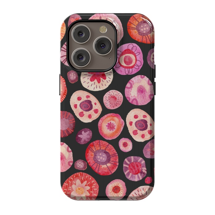 iPhone 14 Pro StrongFit All the Flowers Dark by Nic Squirrell