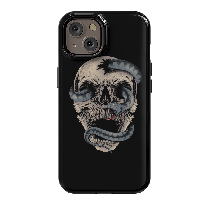 iPhone 14 StrongFit Skull Snake by Afif Quilimo