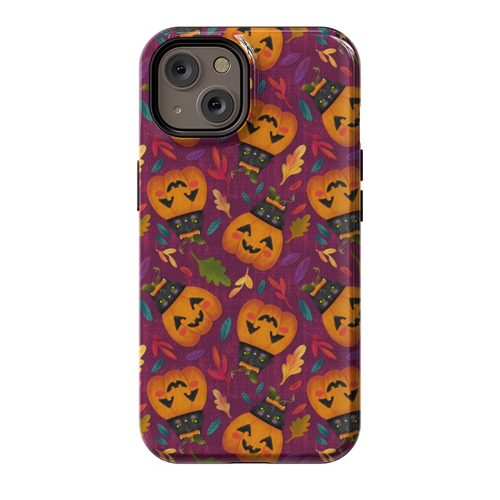 iPhone 14 StrongFit Pumpkin Kitty by Noonday Design