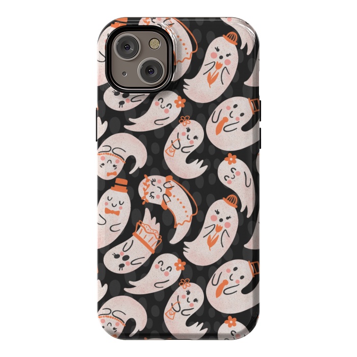 iPhone 14 Plus StrongFit Cute Ghost Friends by Noonday Design