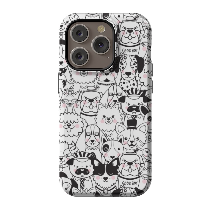 iPhone 14 Pro StrongFit Puppy Party by Noonday Design