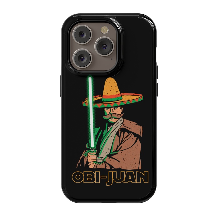 iPhone 14 Pro StrongFit Obi Juan Funny Mexican Sombrero Cinco de Mayo by Vó Maria