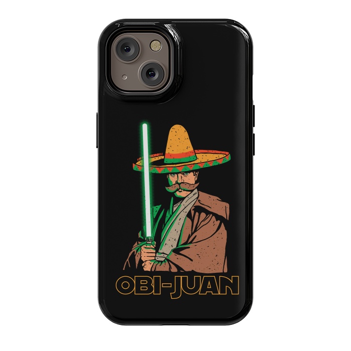 iPhone 14 StrongFit Obi Juan Funny Mexican Sombrero Cinco de Mayo by Vó Maria