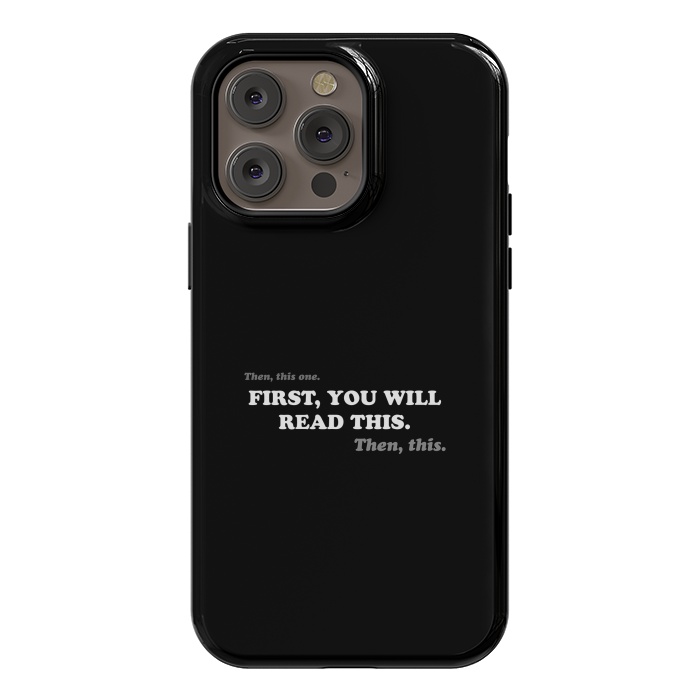 iPhone 14 Pro max StrongFit Don't Read - Funny Book Lover by Vó Maria