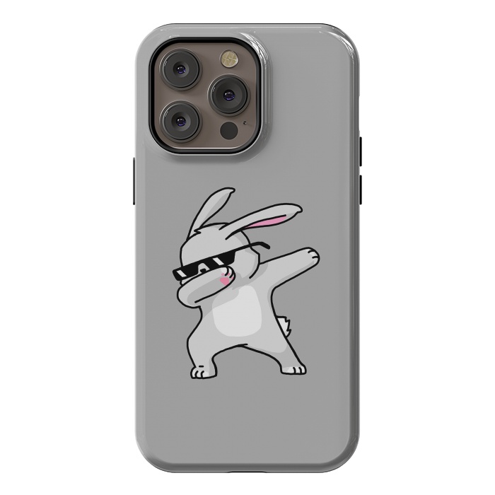 iPhone 14 Pro max StrongFit Dabbing Easter Bunny by Vó Maria